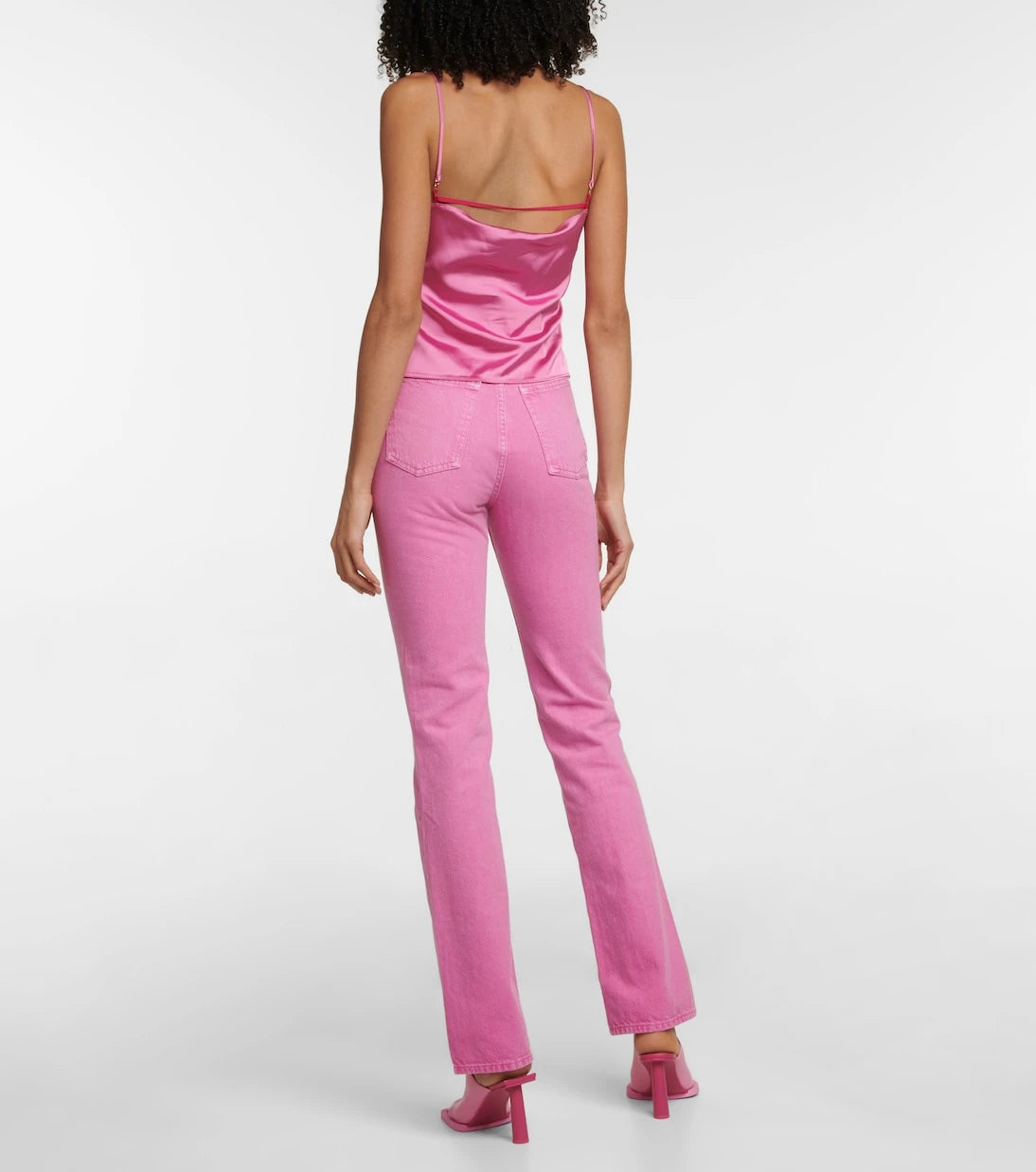 Jacquemus - Le Haut Tangelo satin tank top