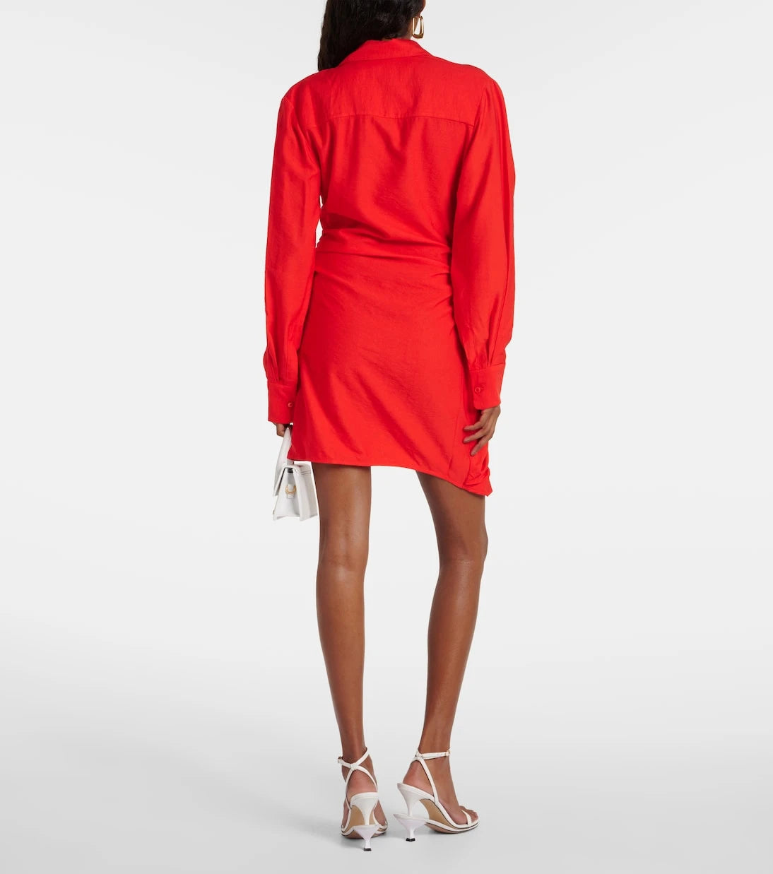 Jacquemus - La Robe Bahia draped shirt dress