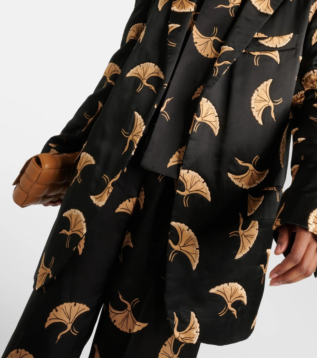 Dries Van Noten - Printed satin blazer