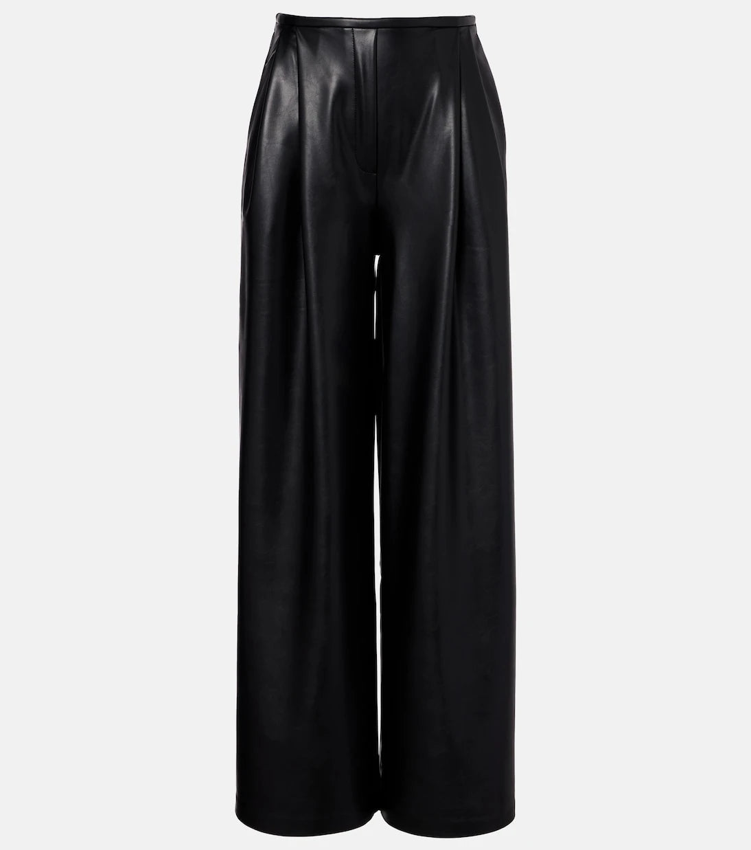 Norma Kamali - Pleated high-rise wide-leg pants