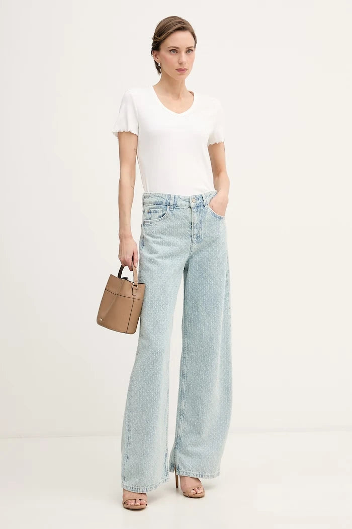 Sisley дънки wide leg дамски