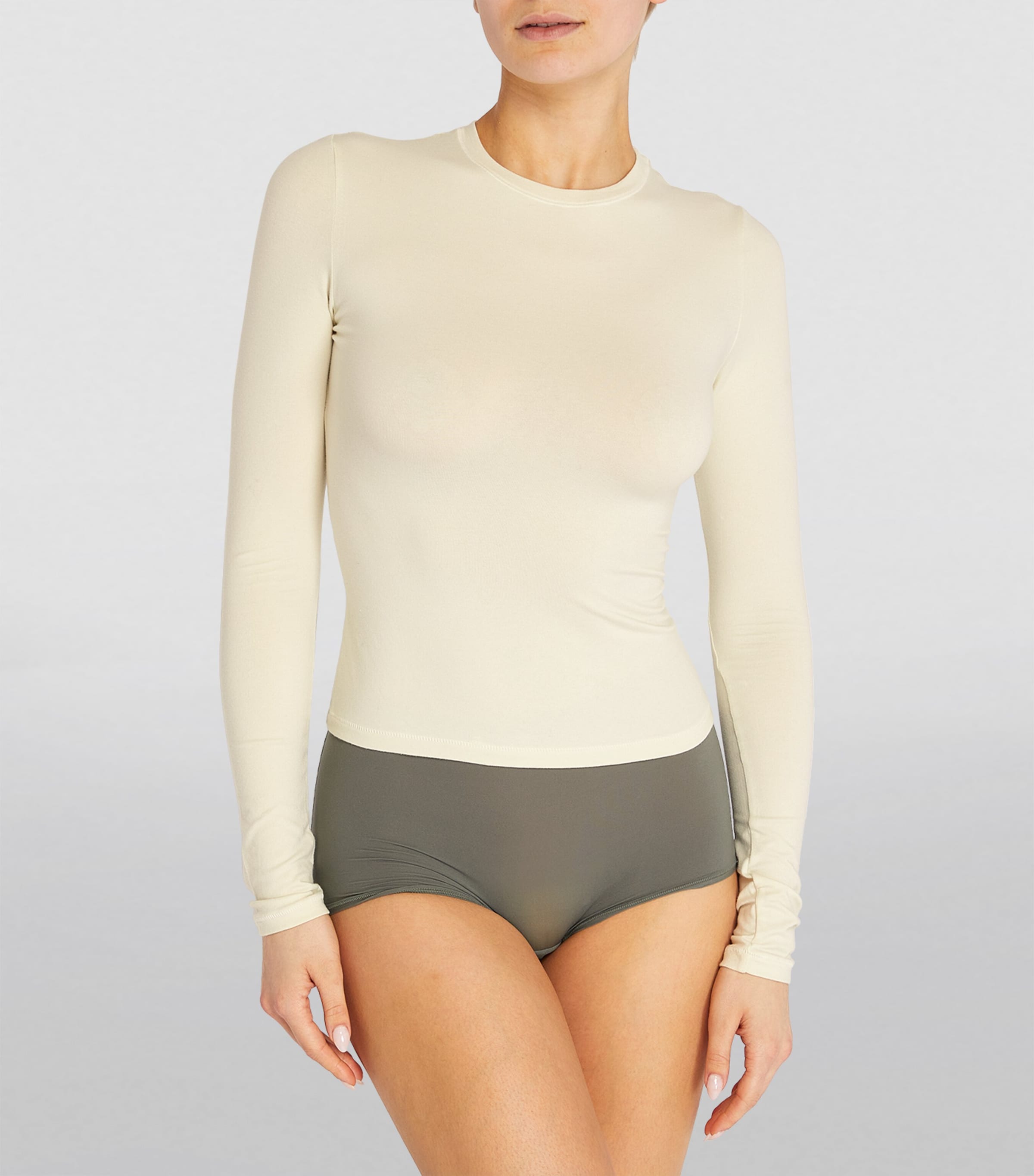 White Long-Sleeved T-Shirt