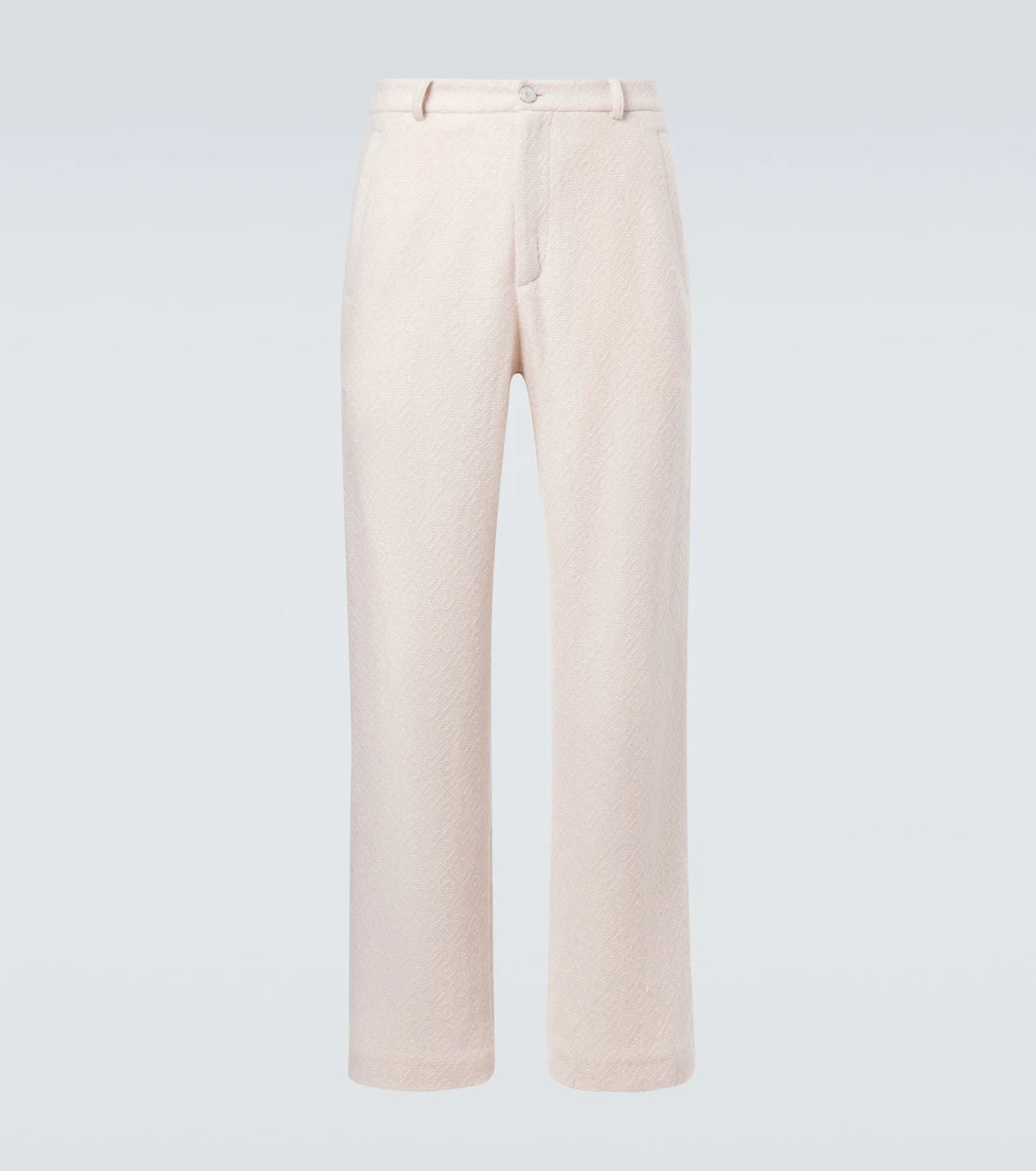 God's True Cashmere - Diamond cashmere straight pants with moonstone