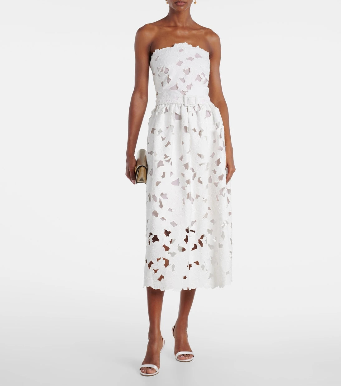 Oscar de la Renta - Lace bustier dress