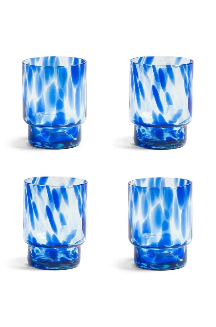 &k amsterdam Tortoise Blue Set Bardak Seti (4'lü)