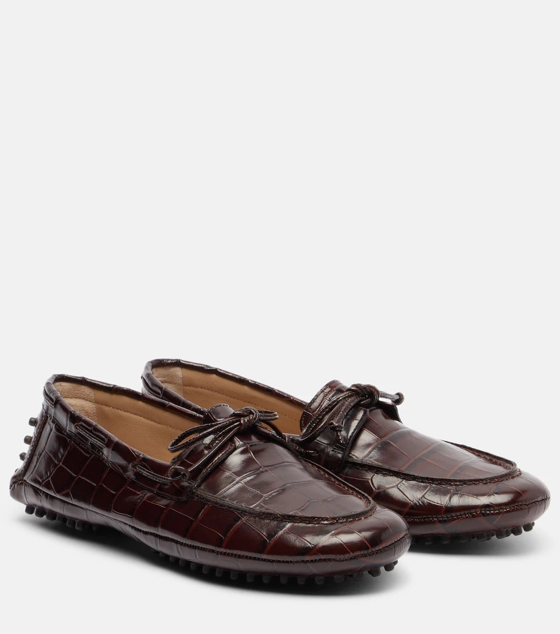 Le Monde Béryl - Croc-effect driving shoes