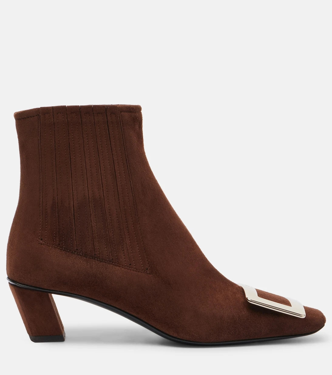 Roger Vivier - حذاء الكاحل Belle Vivier 45 من الشمواه