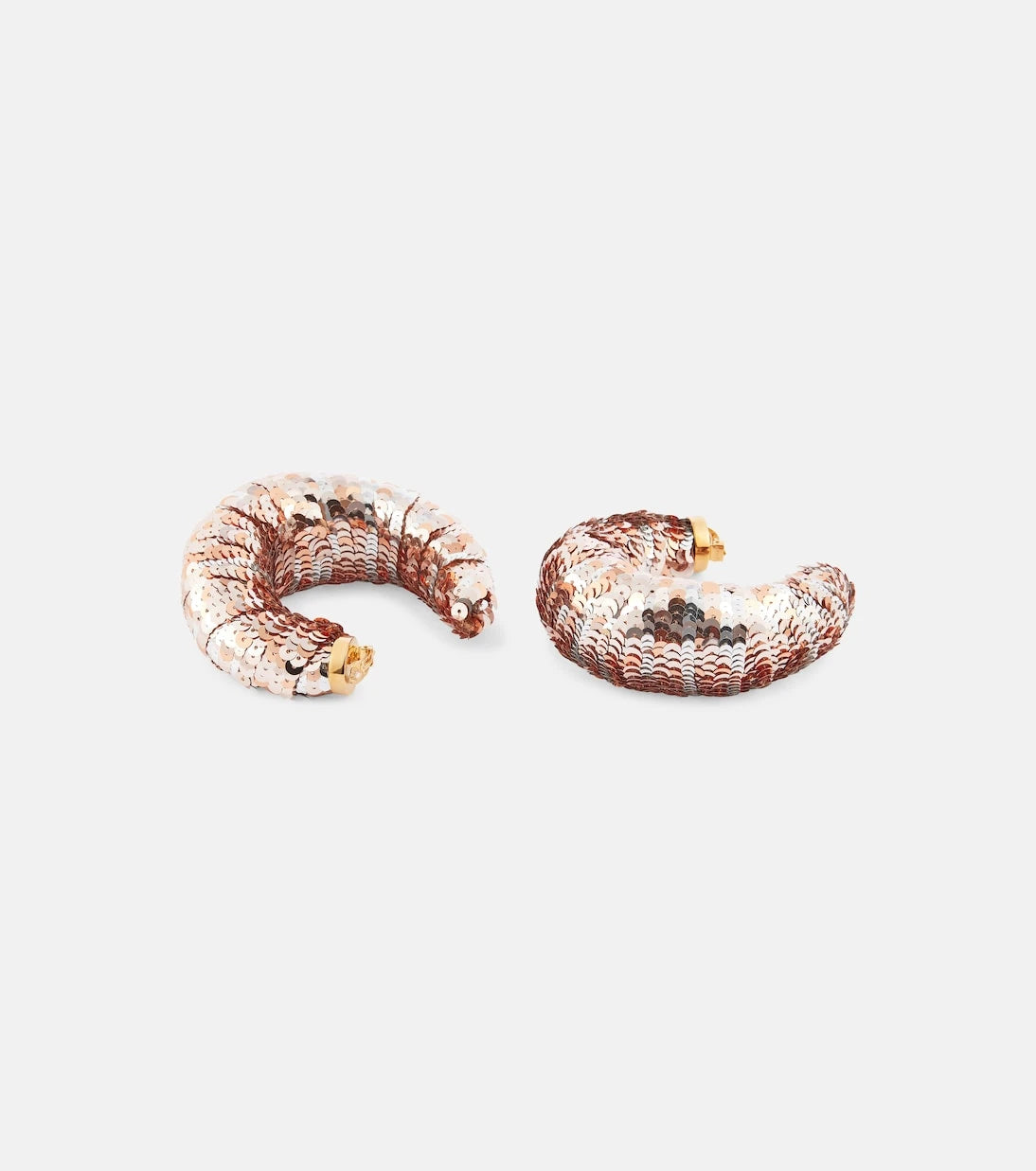 Tom Ford - Croissant sequined hoop earrings