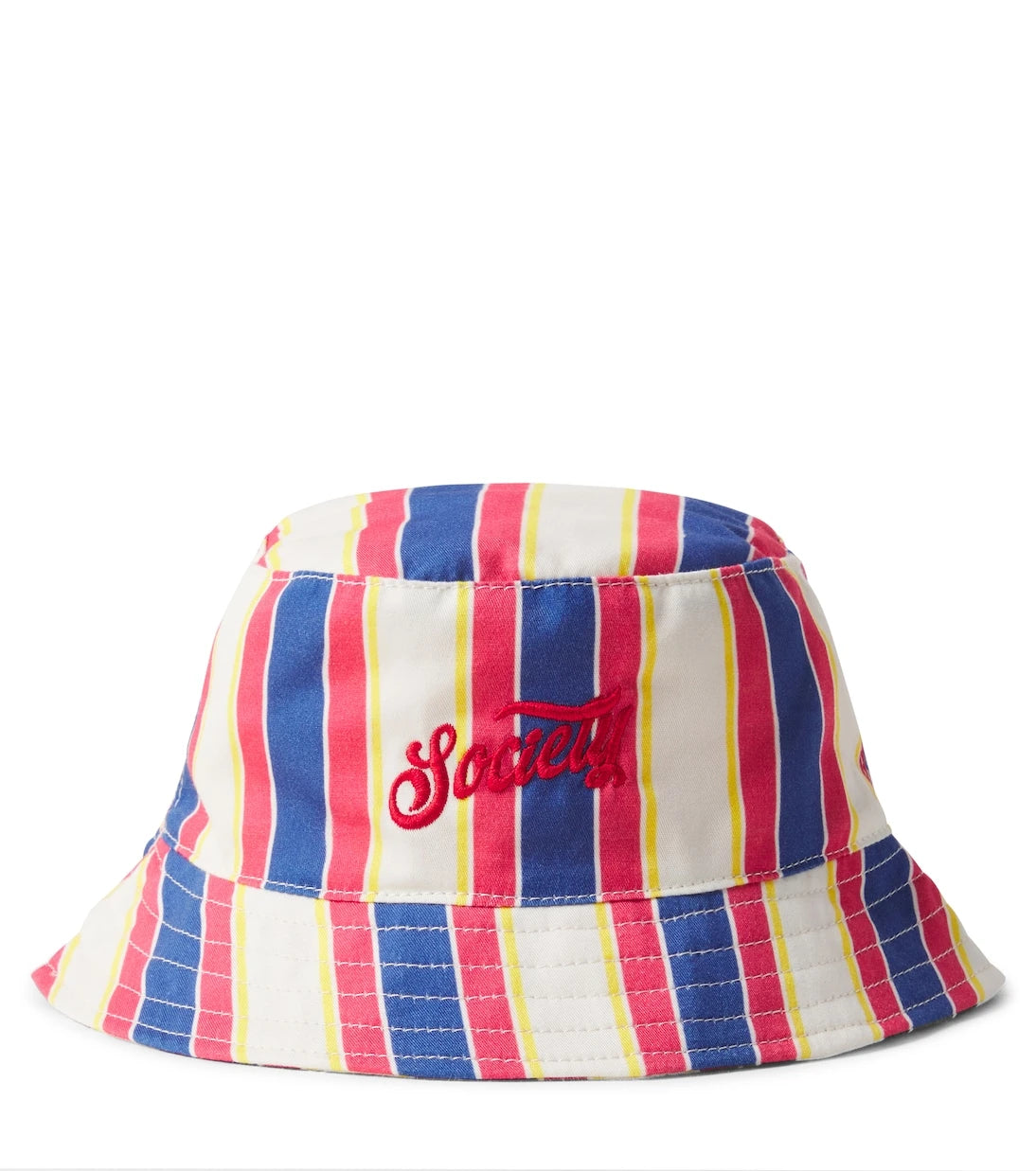 The New Society - Gorse striped cotton bucket hat