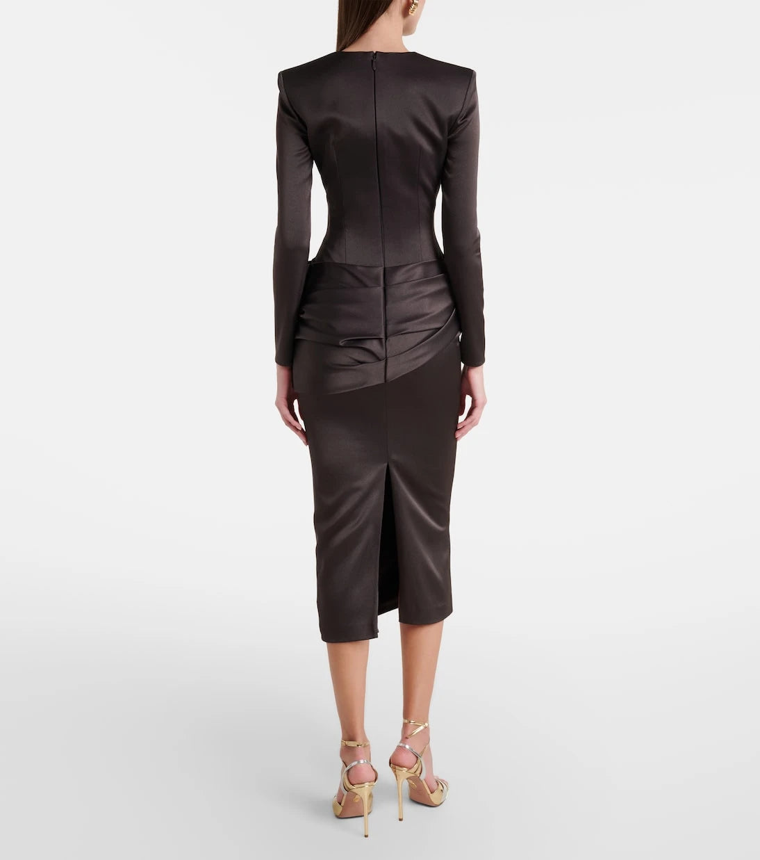 Alex Perry - Draped satin crêpe cocktail dress