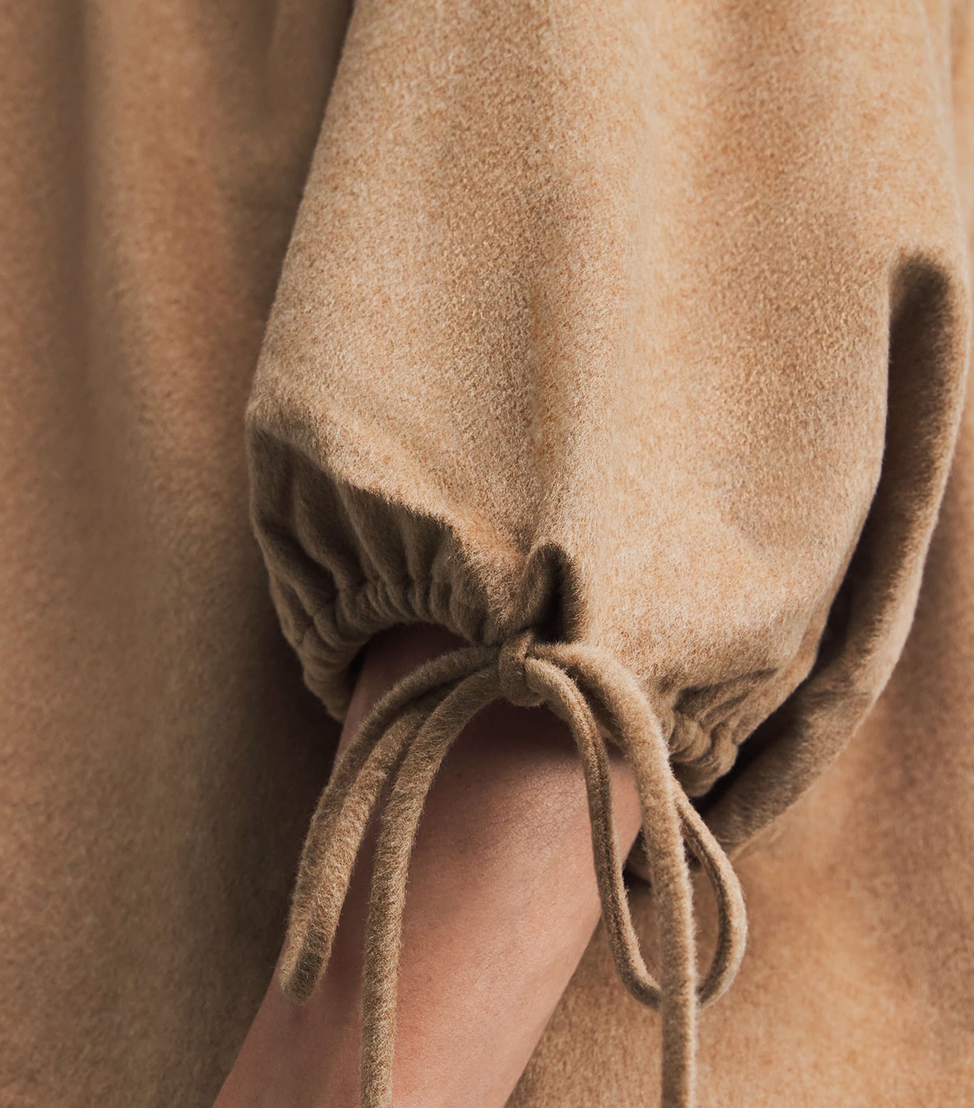 Beige Wool-Silk-Cashmere Lilyrose Blouse