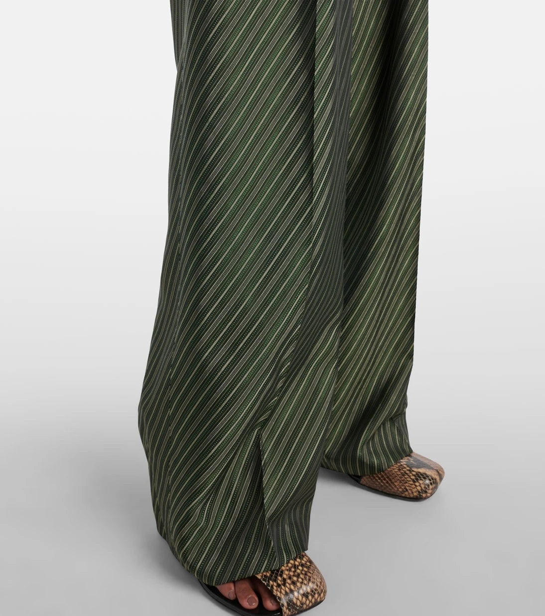 Dries Van Noten - Striped high-rise wide-leg pants