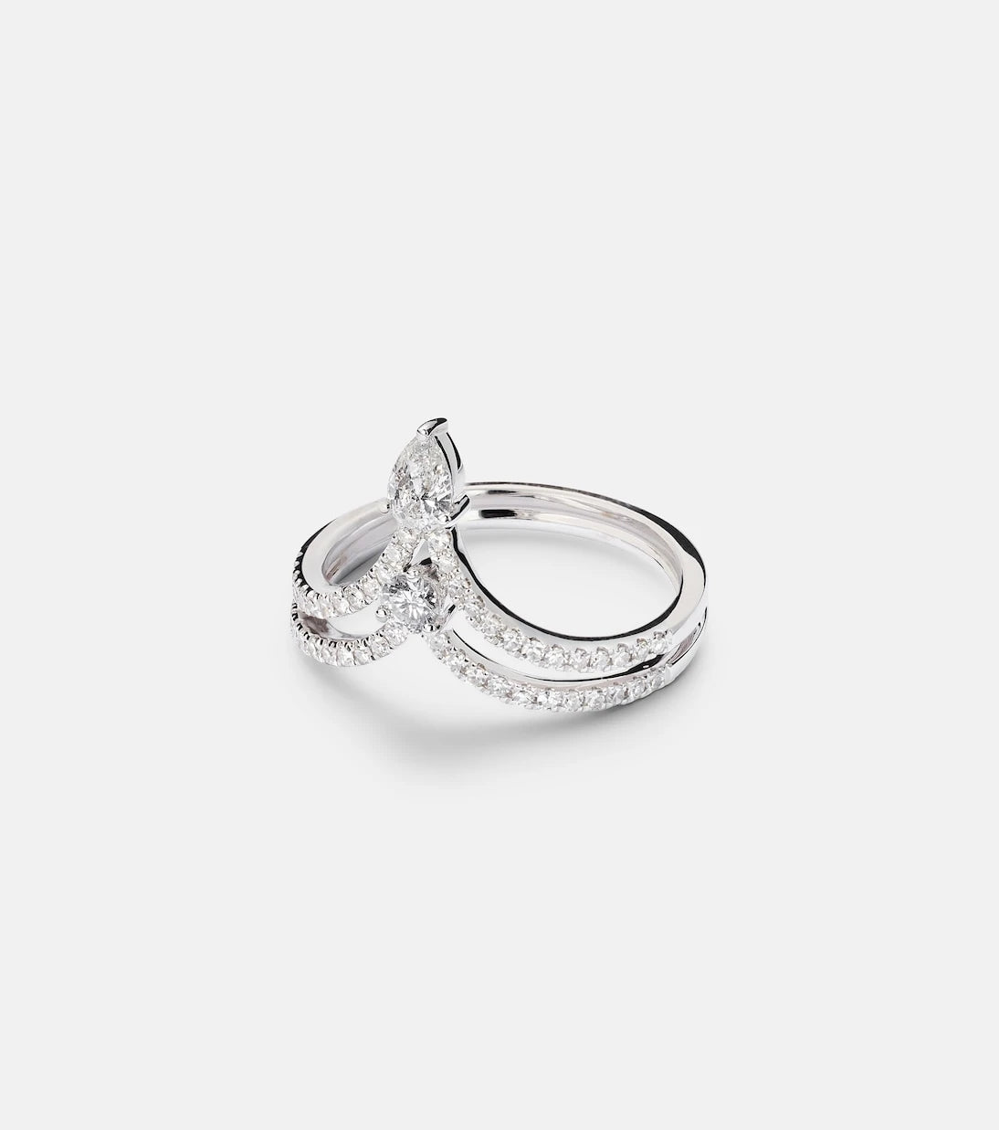 Shay Jewelry - 18kt white gold ring with diamonds