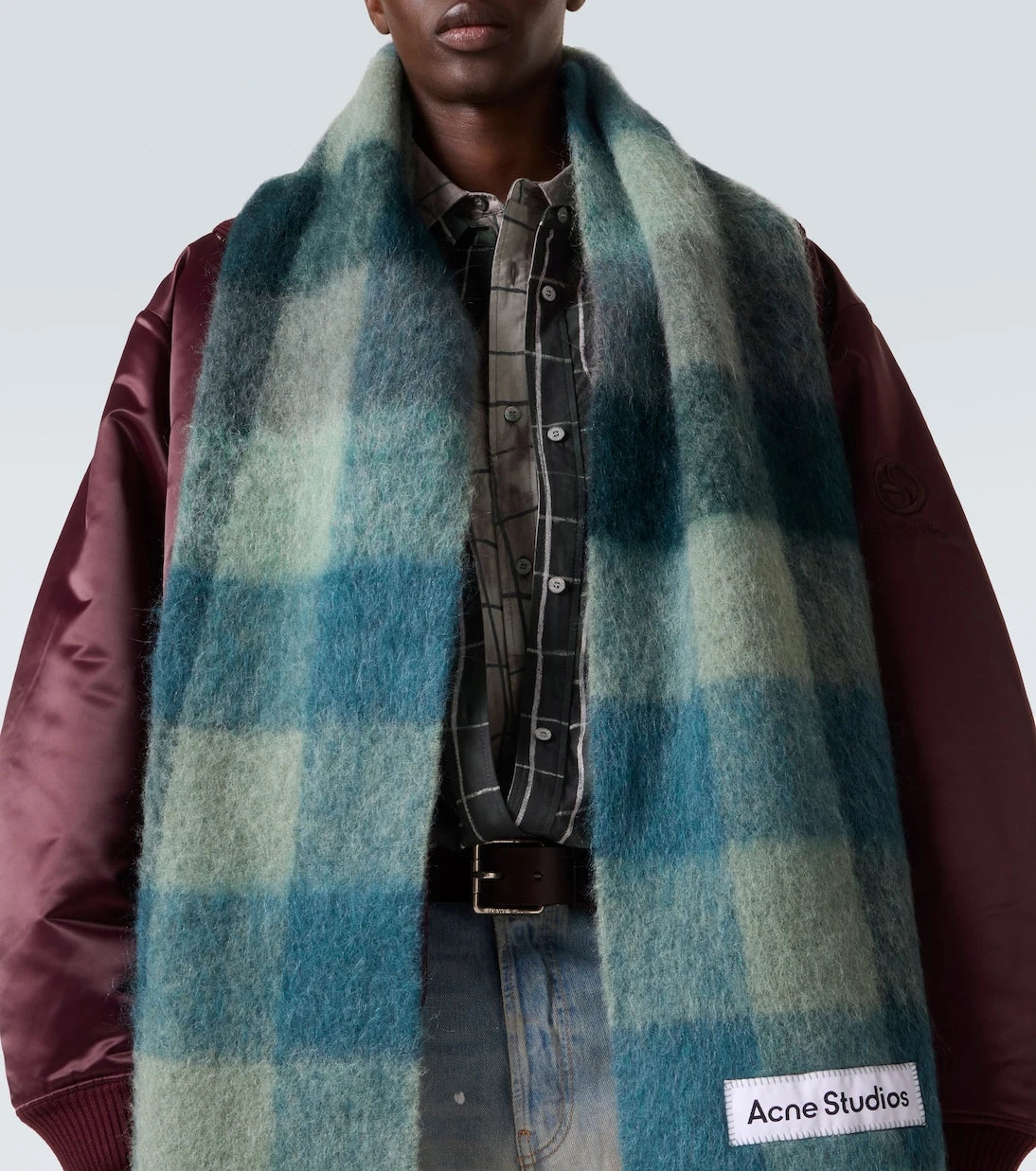 Acne Studios - Checked alpaca and wool-blend scarf