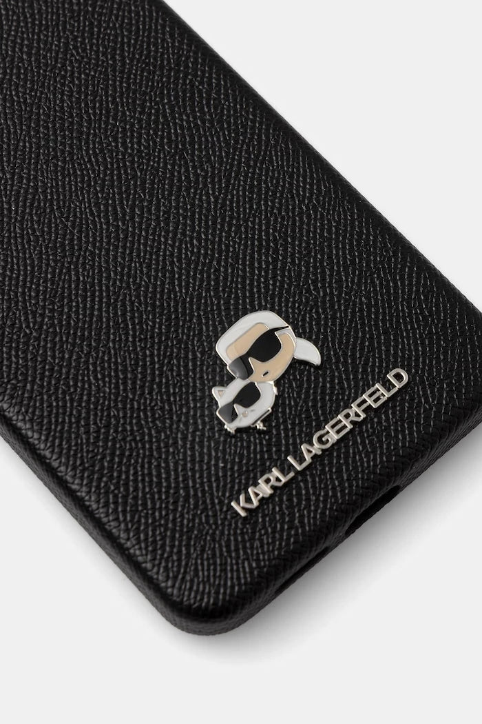 Karl Lagerfeld suni deri telefon kılıfı Samsung Galaxy S26+