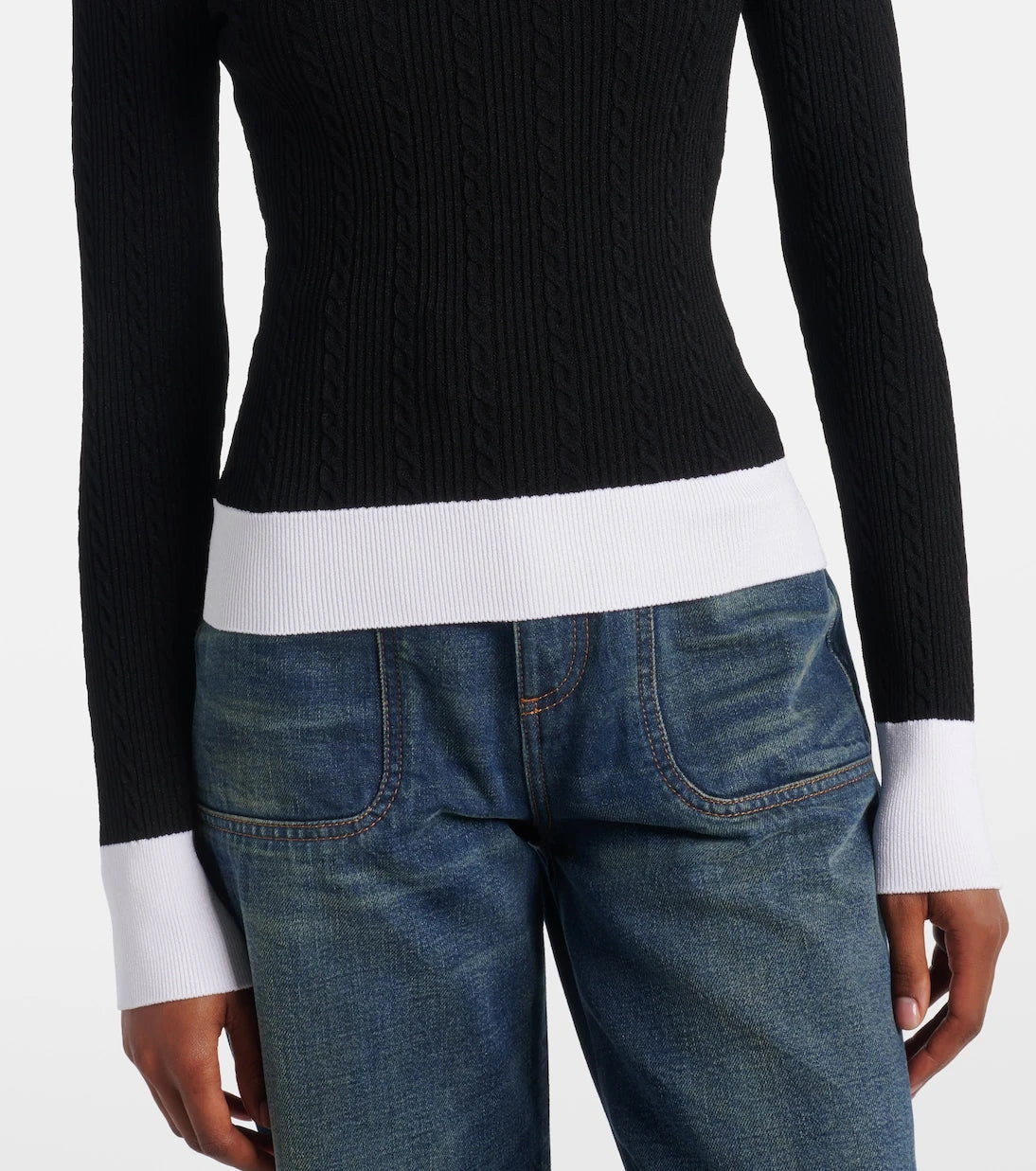 Balmain - Cable-knit sweater