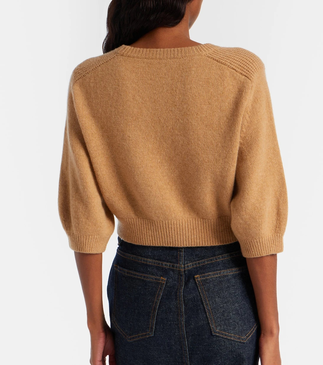 Khaite - Lorelai cropped wool and cashmere sweater