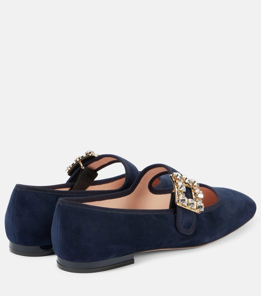 Roger Vivier - Très Vivier suede Mary Jane flats