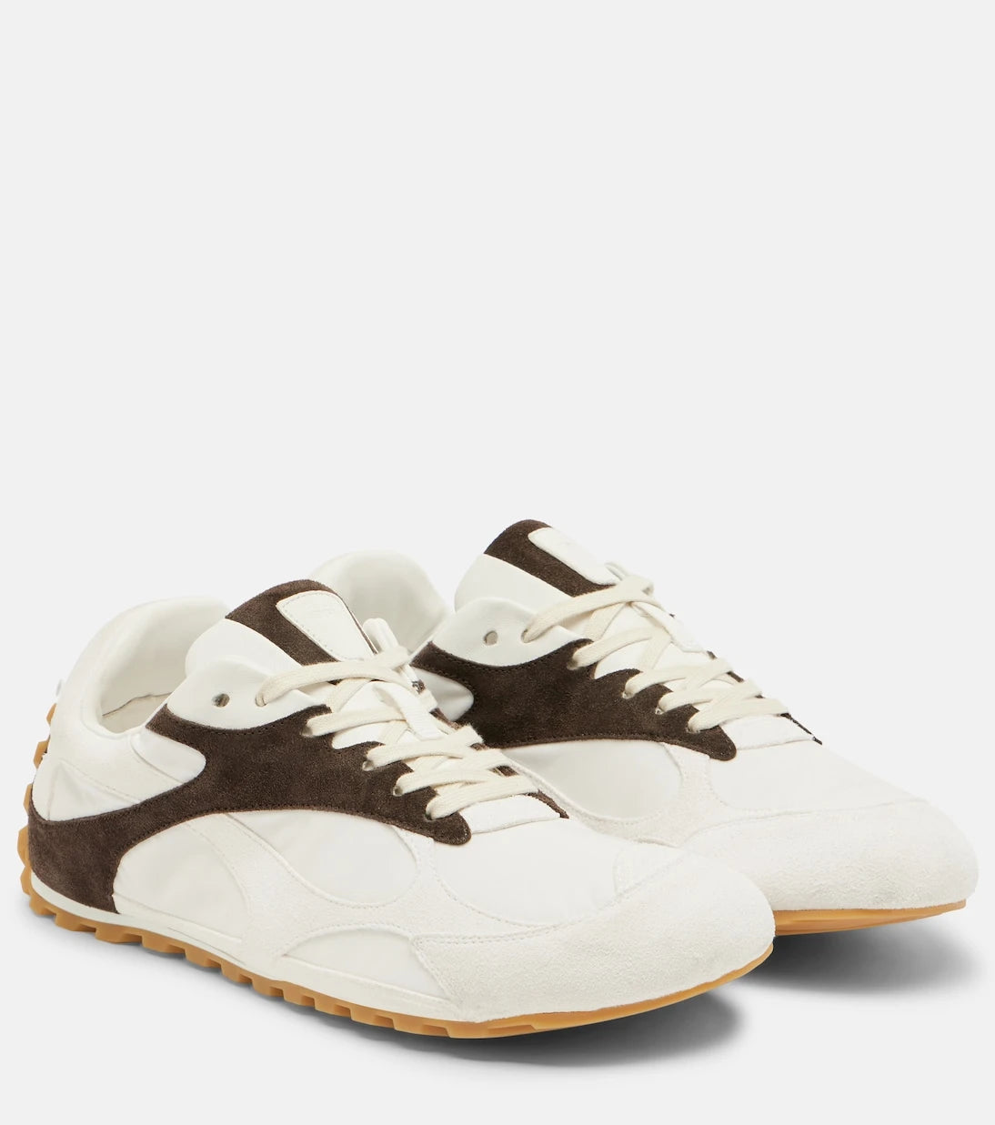 Bottega Veneta - Orbit Flash suede-trimmed sneakers
