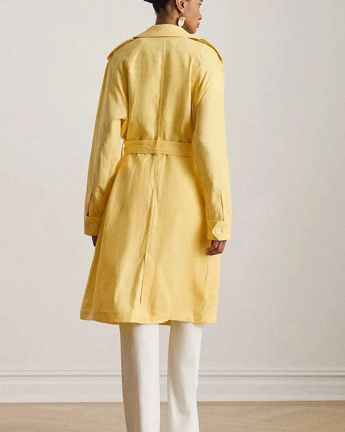 Lauren Ralph Lauren шлифер дамски от лен