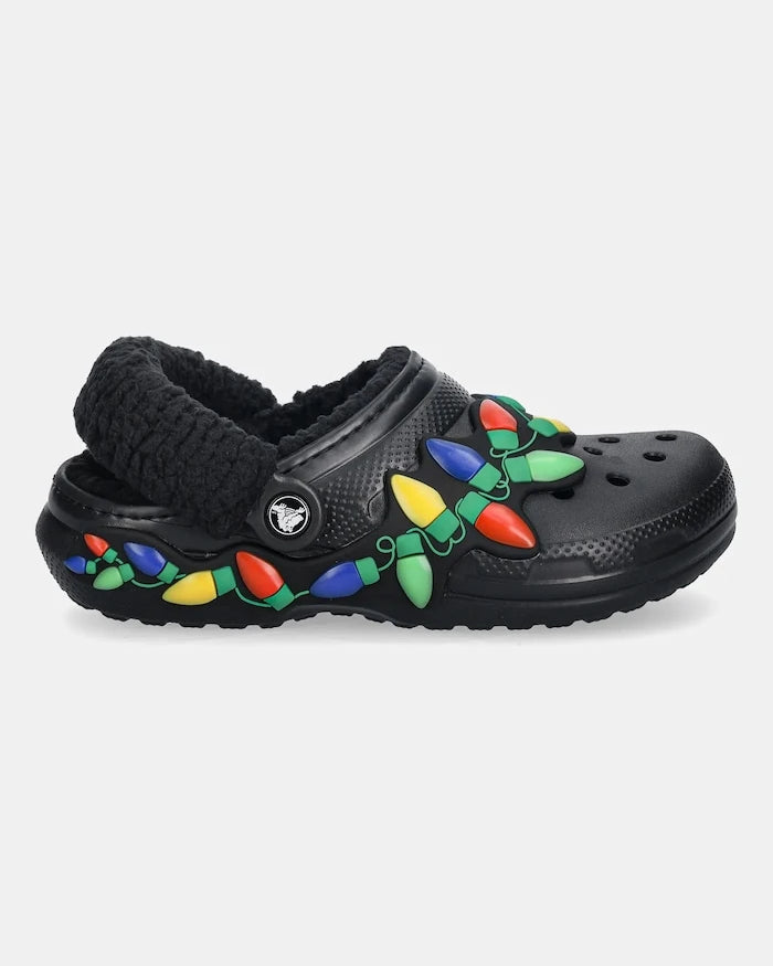 Crocs Classic Lined Holiday Lights Clog
