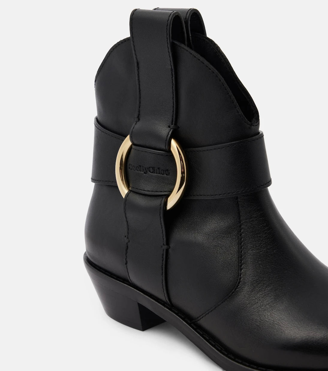 See By Chloé - New Ring leather ankle boots