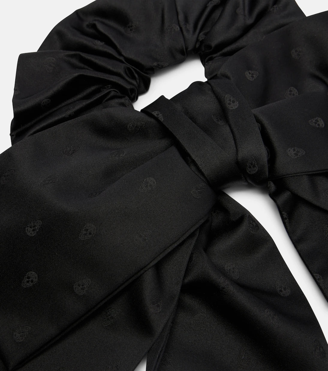 McQueen - Skull silk jacquard scrunchie