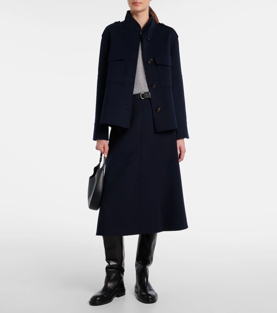 'S Max Mara - Gloria virgin wool midi skirt