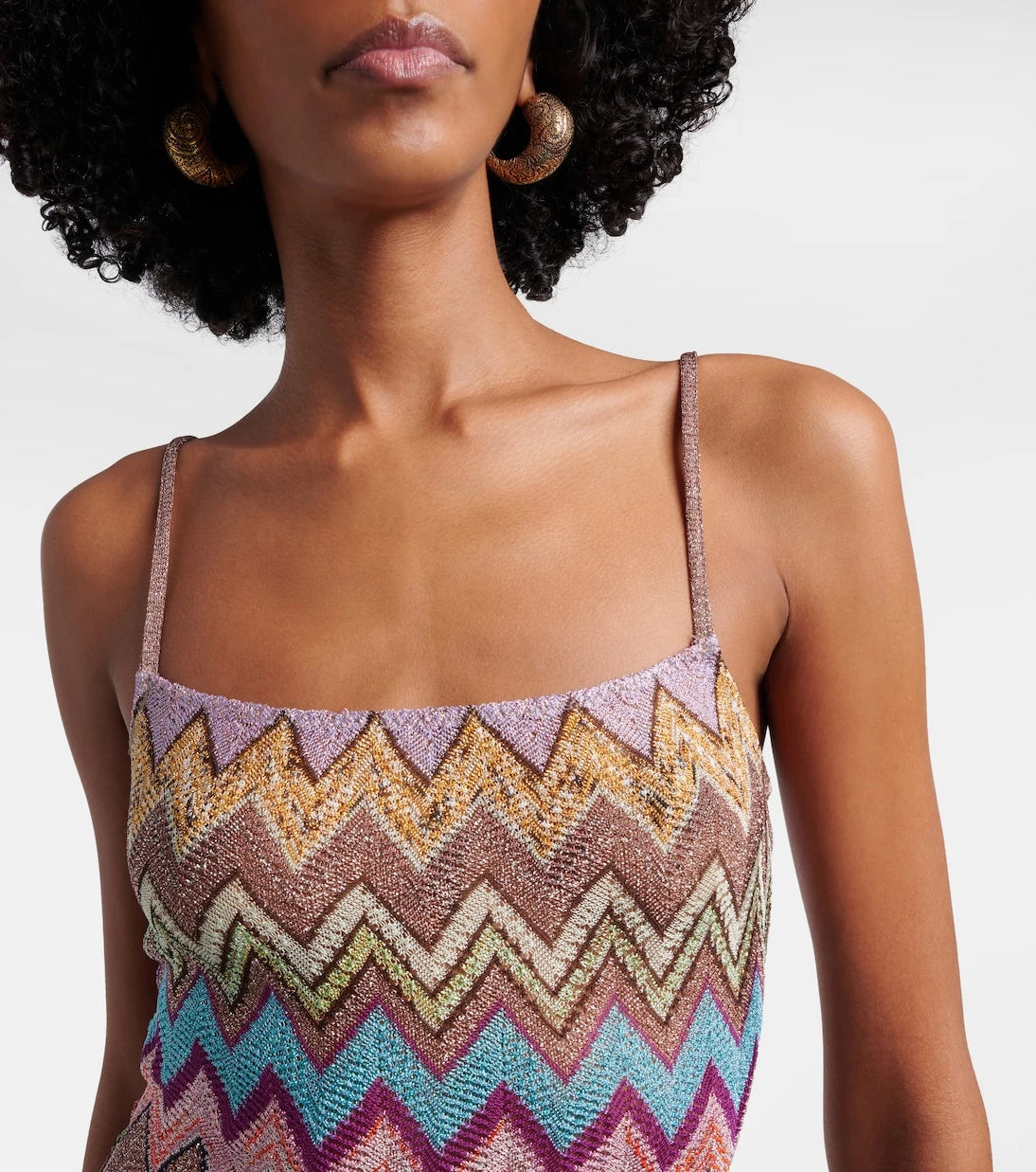 Missoni - Zigzag lamé minidress