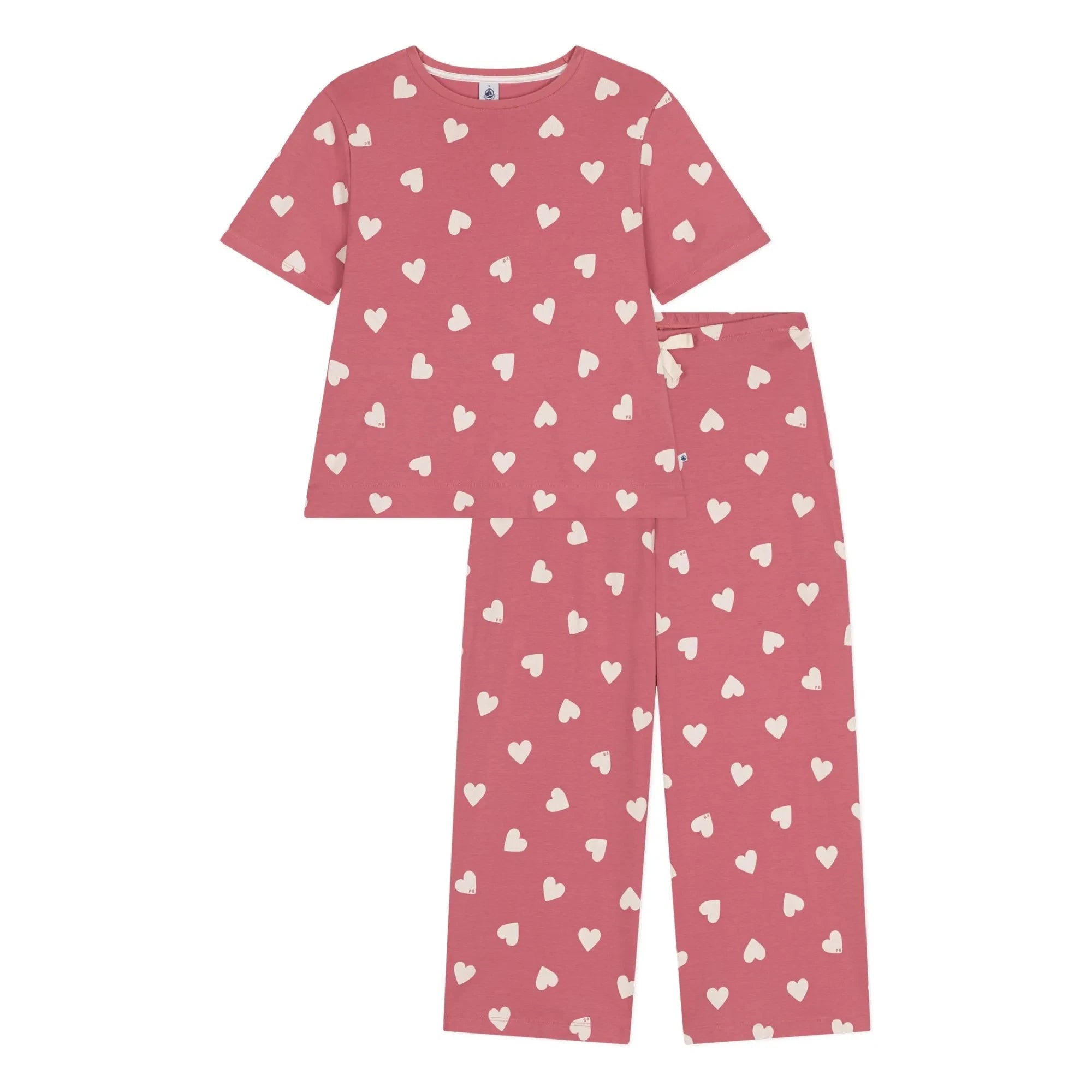 Petit Bateau - Pyjama set Hearts - Women's collection  | Pink