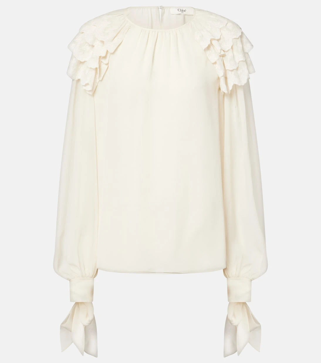 Chloé - Ruffled silk blouse