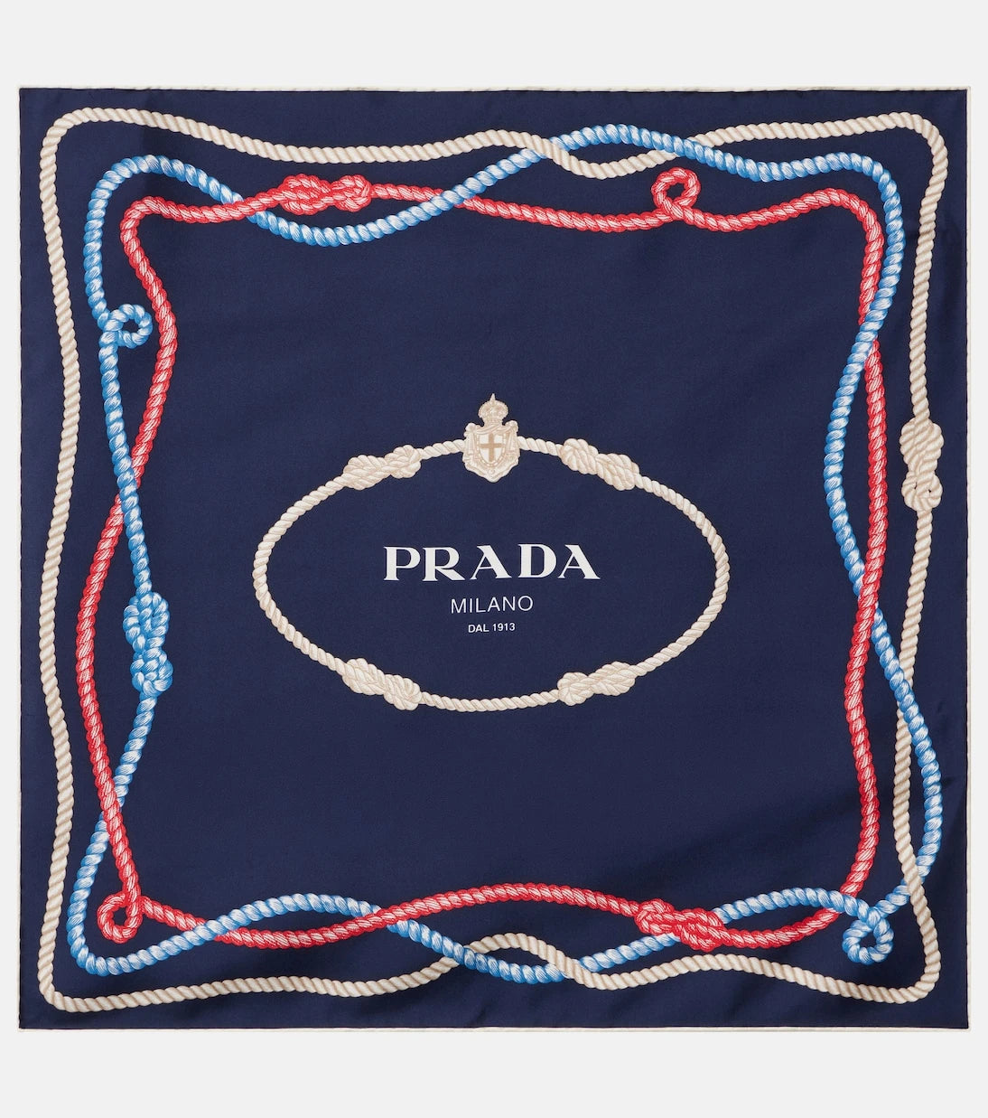 Prada - Printed silk twill scarf