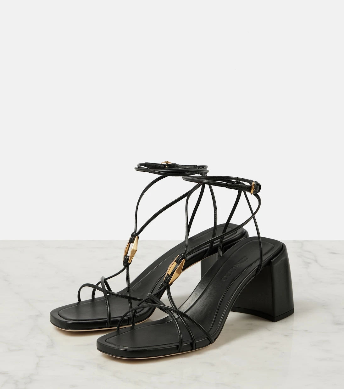Jimmy Choo - Onyxia 70 leather sandals
