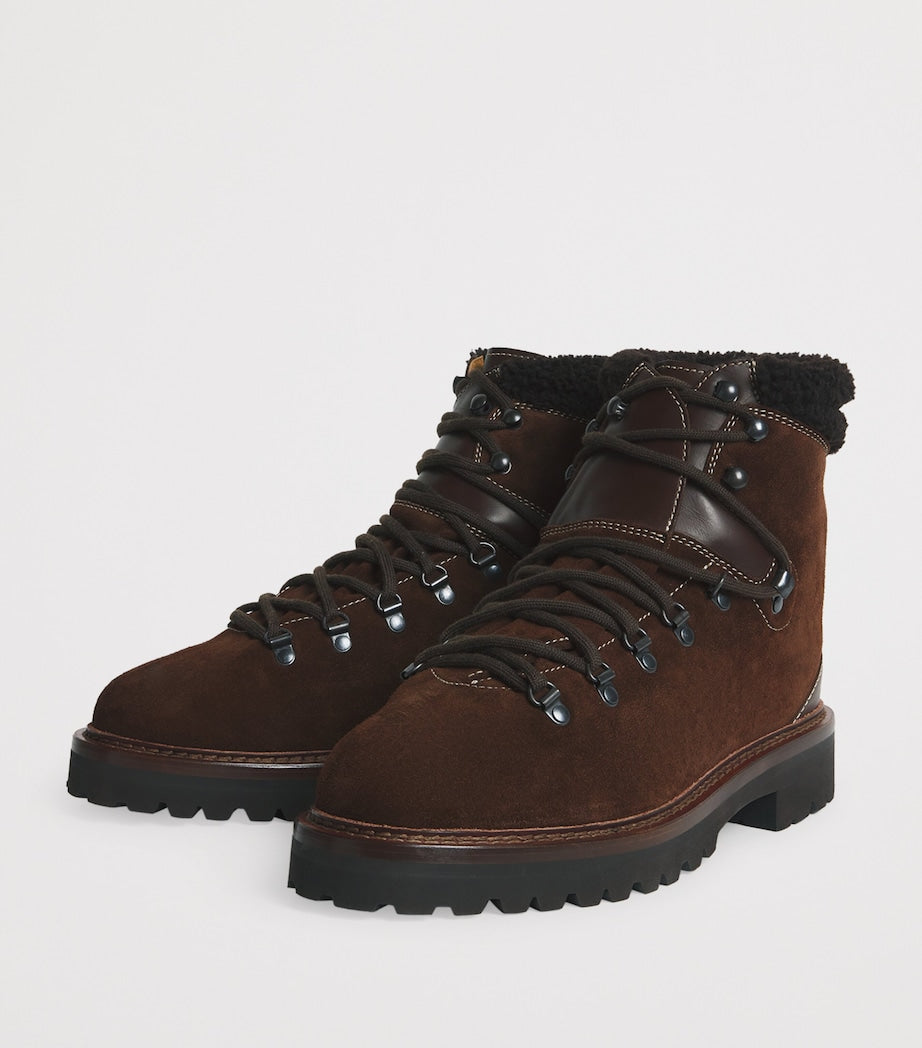 Suede Halpin Lace-Up Boots