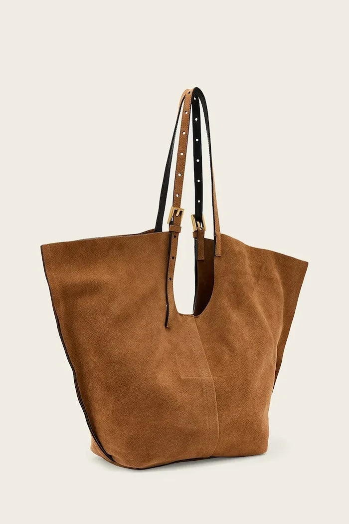 AllSaints kadın süet shopper çanta ARA