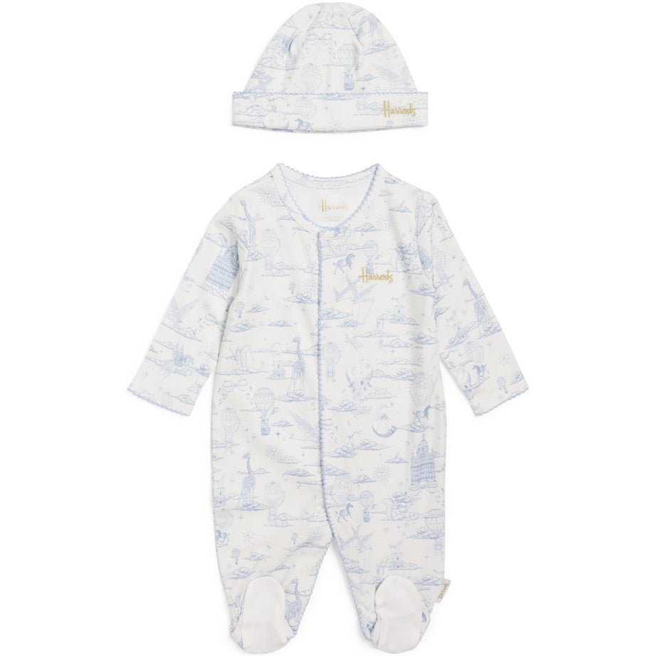 Cotton Balloon All-In-One and Hat Set (0-18 Months)