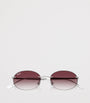 Silver RB3767 Metal Oval Sunglasses