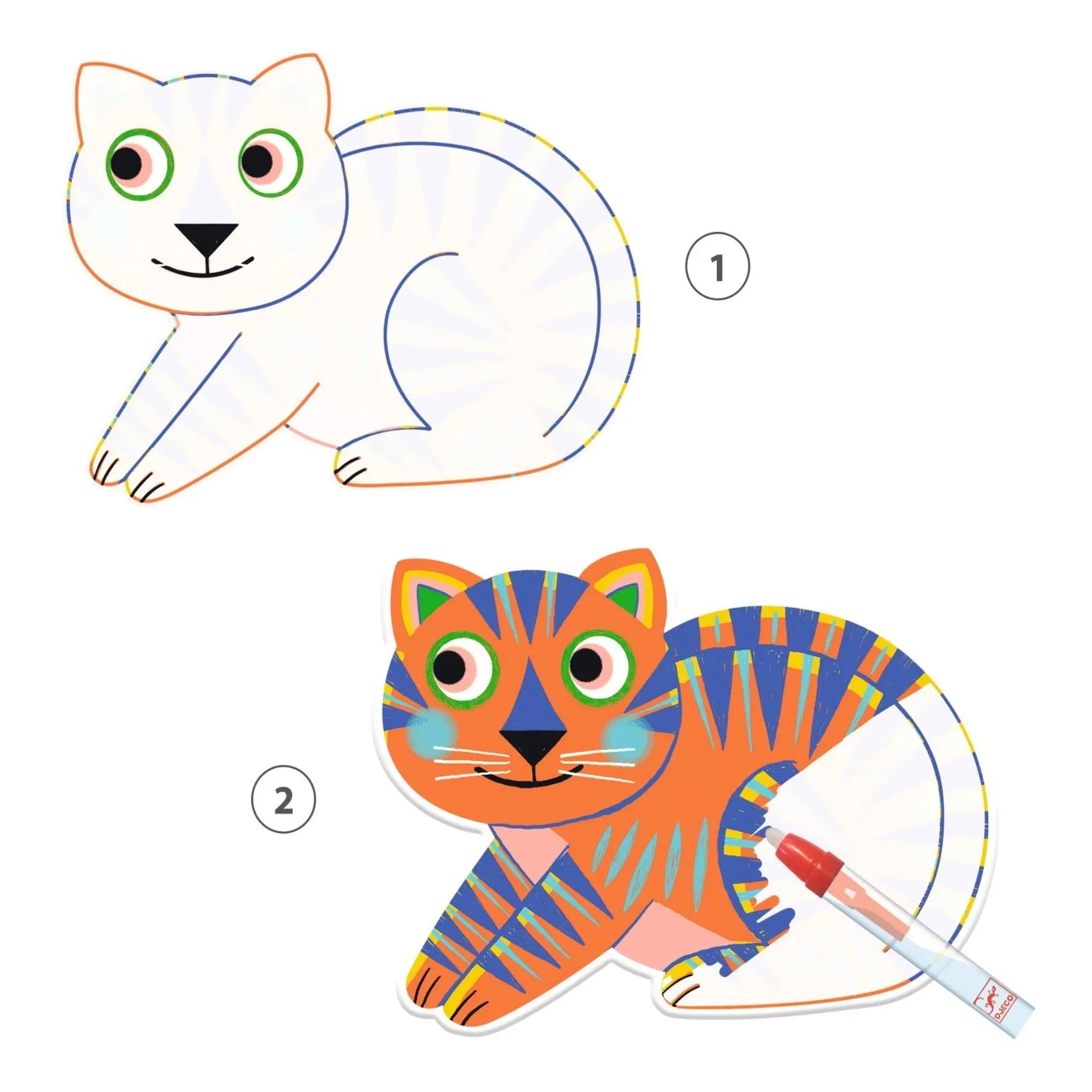 Djeco - Animalo-Ma Magic Colouring Activity