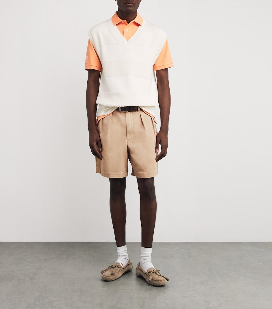 Cotton Pleated Cormac Shorts