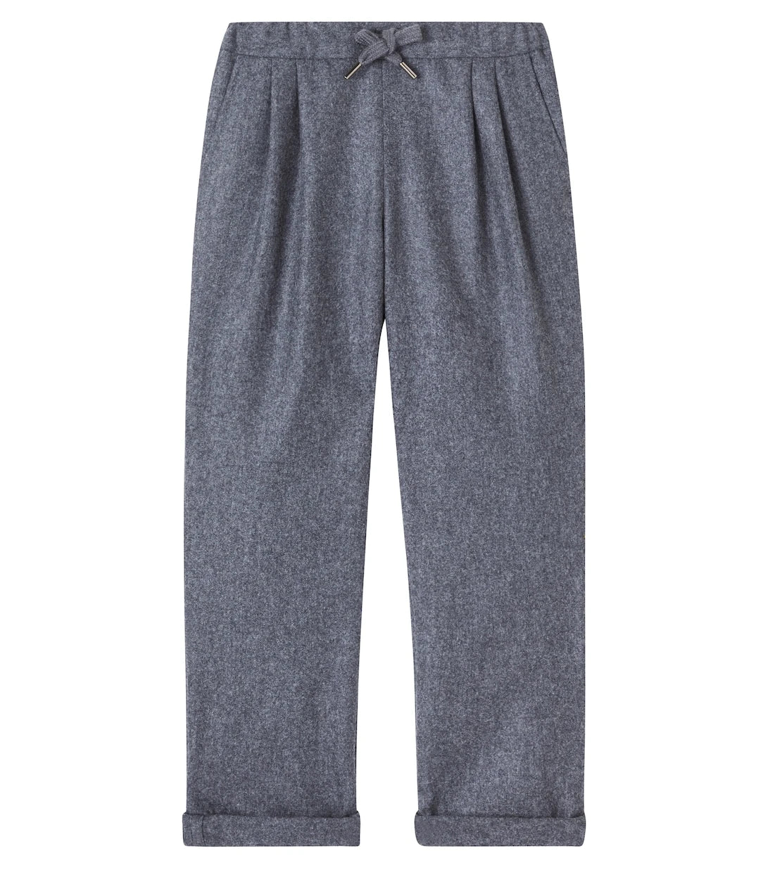 Brunello Cucinelli Kids - بنطال مستقيم من الصوف البكر