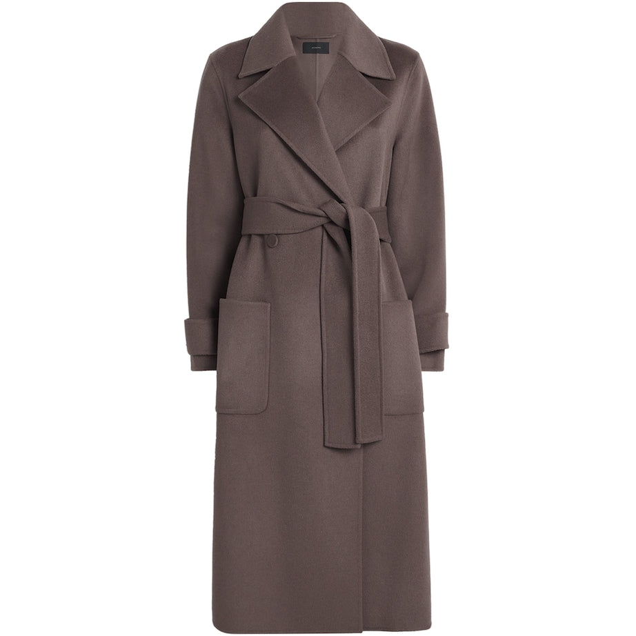 Joseph Brown Wool-Cashmere Arline Coat