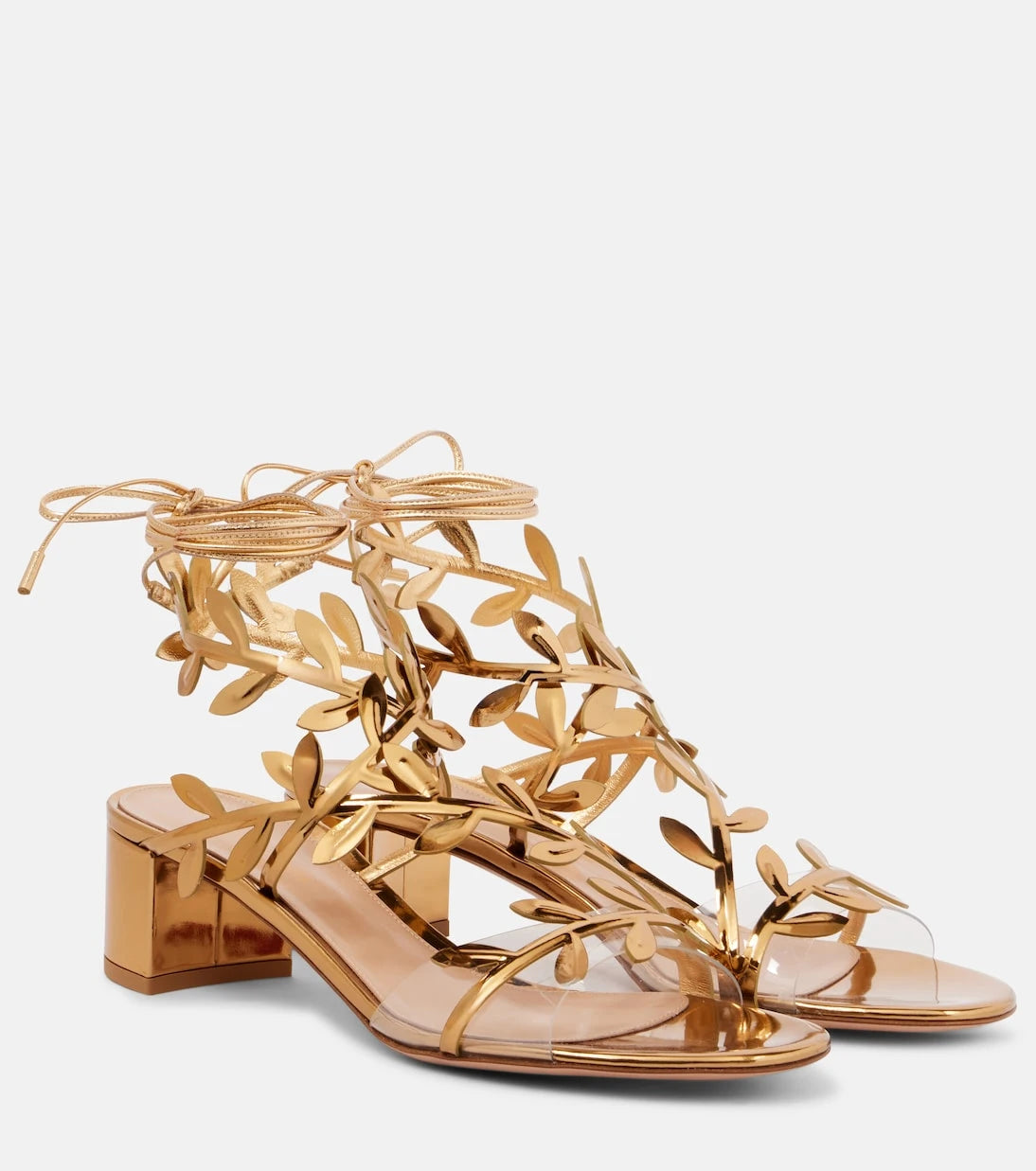Gianvito Rossi - Flavia mirrored leather sandals