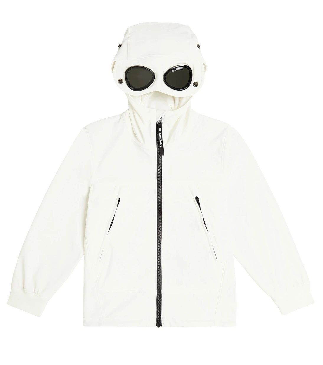 C.P. Company Kids - جاكيت C.P. Shell-R بغطاء رأس ونظارات واقية