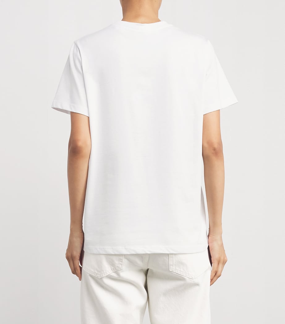 GANNI White Organic Cotton Bunny T-Shirt