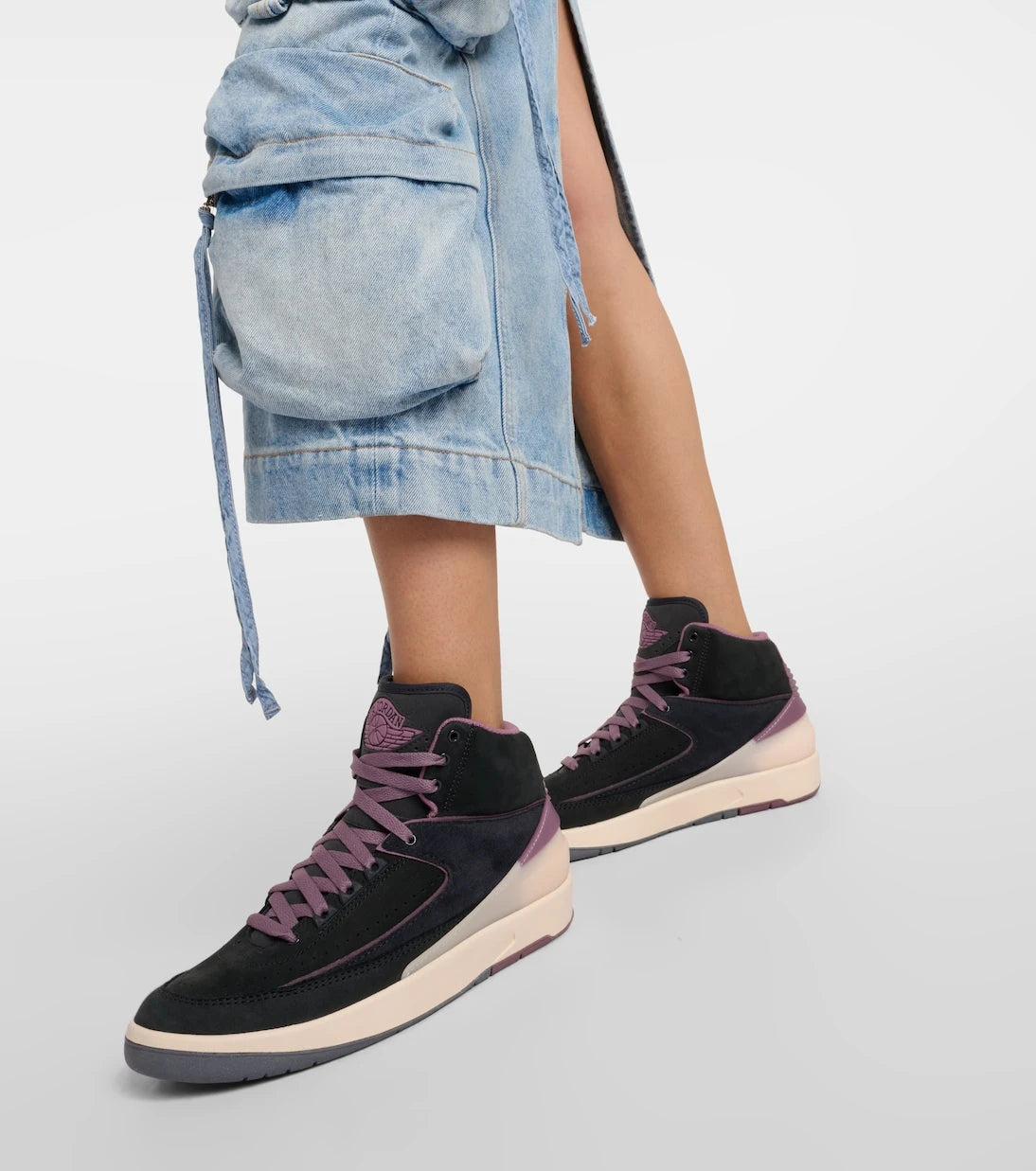 Nike - حذاء سنيكرز Air Jordan 2 Retro من الجلد