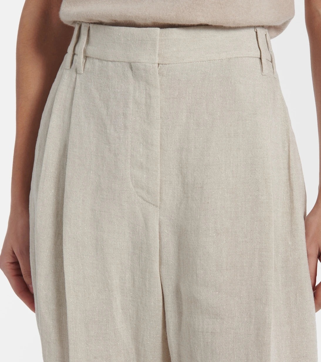 Brunello Cucinelli - Linen-blend straight pants