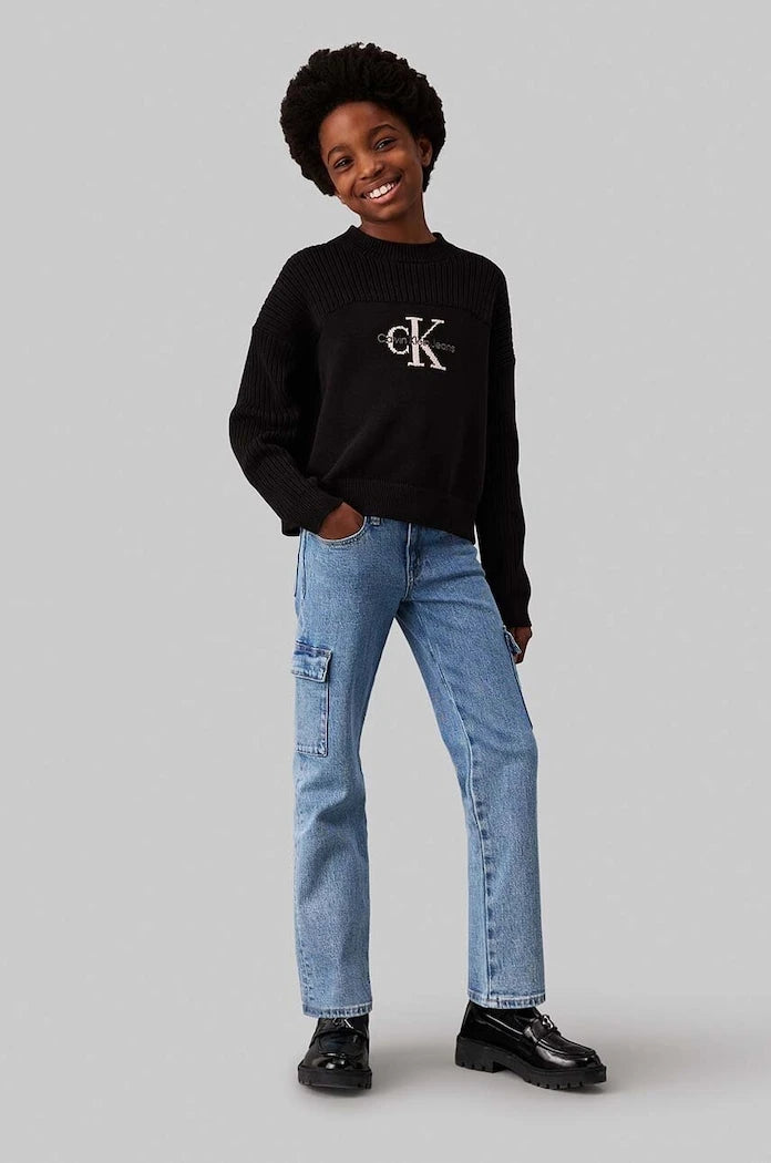 Детски дънки Calvin Klein Jeans MR STRAIGHT