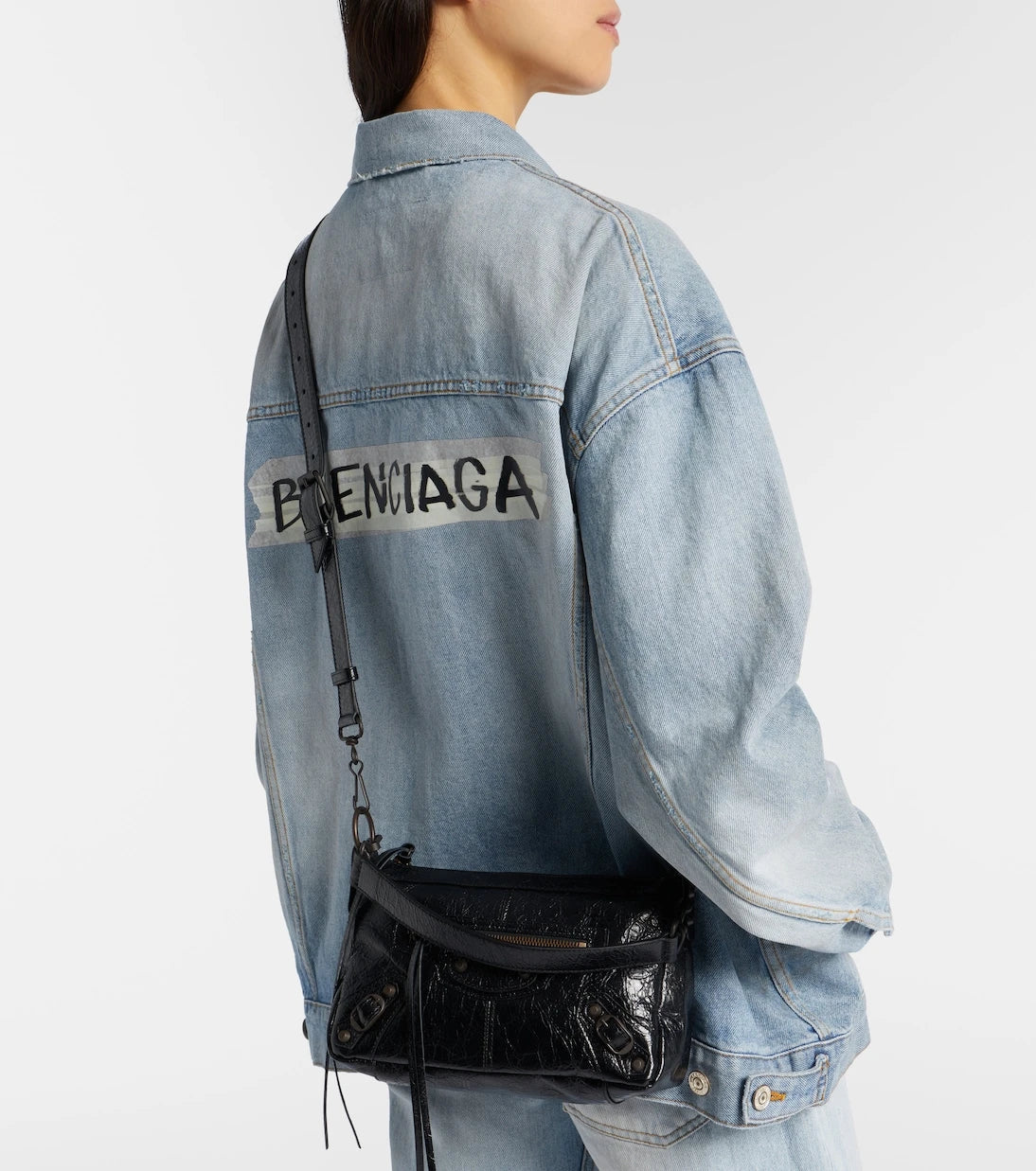 Balenciaga - Le City Moto Mini leather shoulder bag