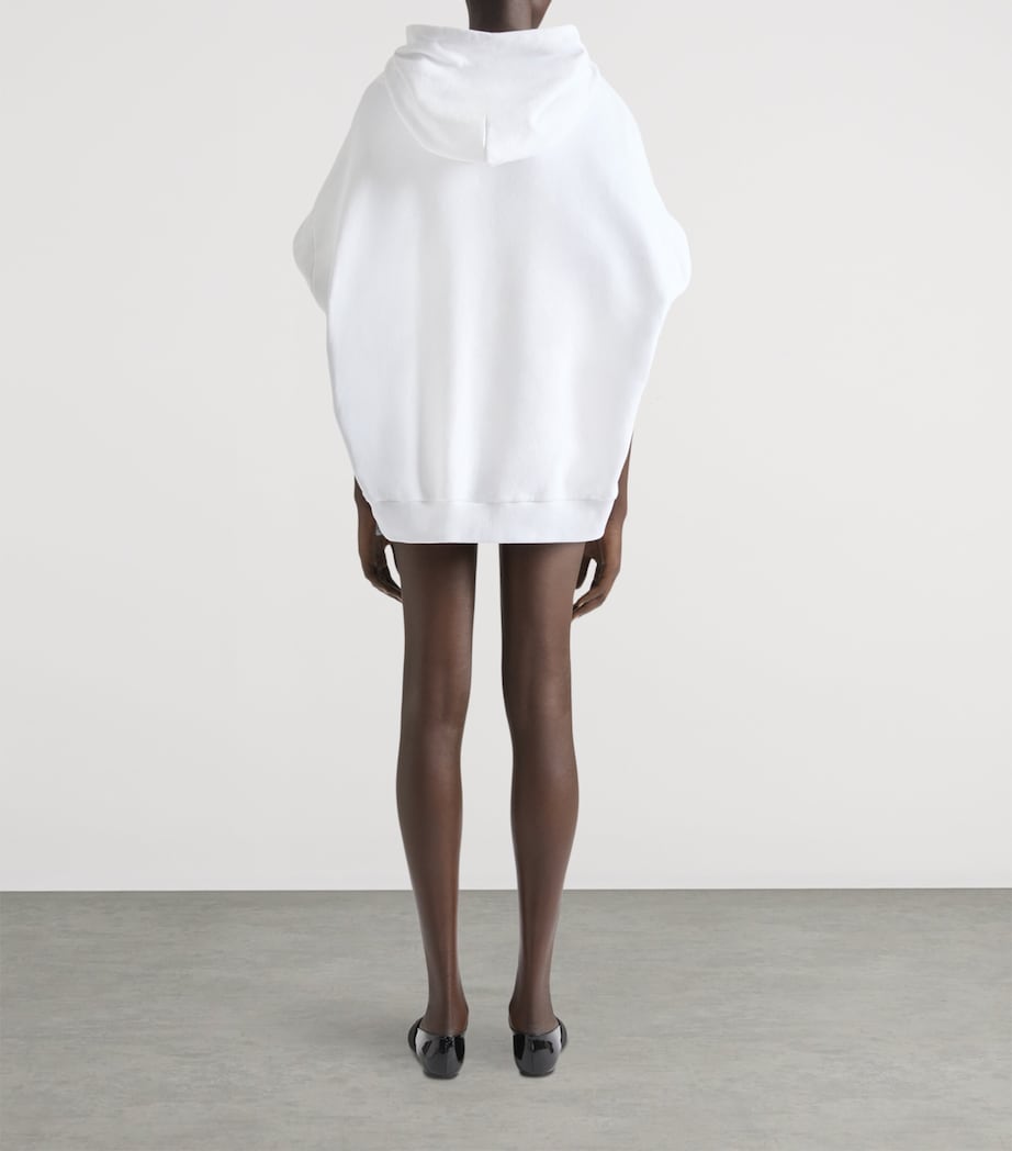 Givenchy White Cotton Printed Hoodie