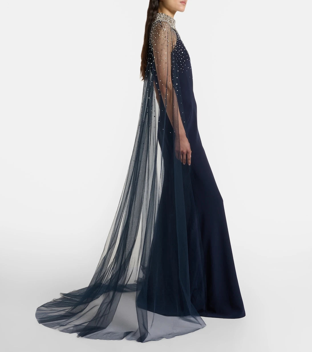 Jenny Packham - Zadie caped embellished gown